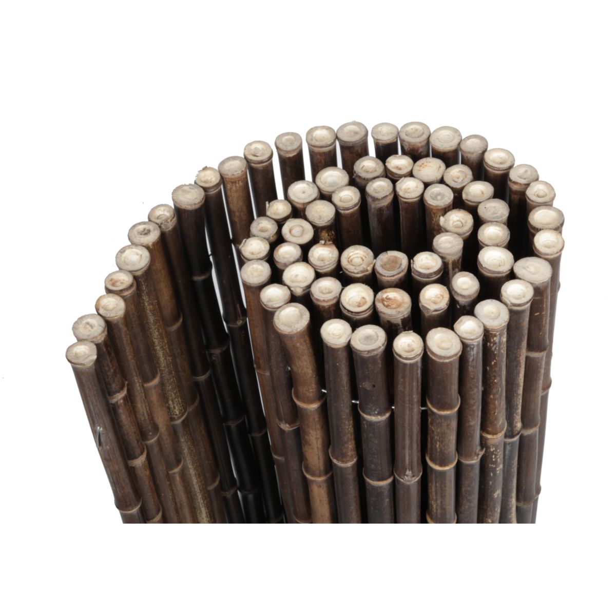 floraworld Sichtschutz Bambus-Matte Black 3,0x0,9 m