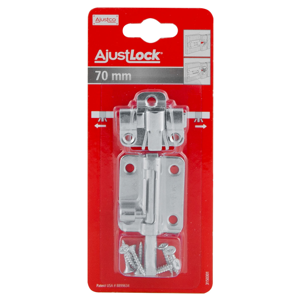 Suki Bolzenriegel AjustLock blau verzinkt 80 mm Bild 2