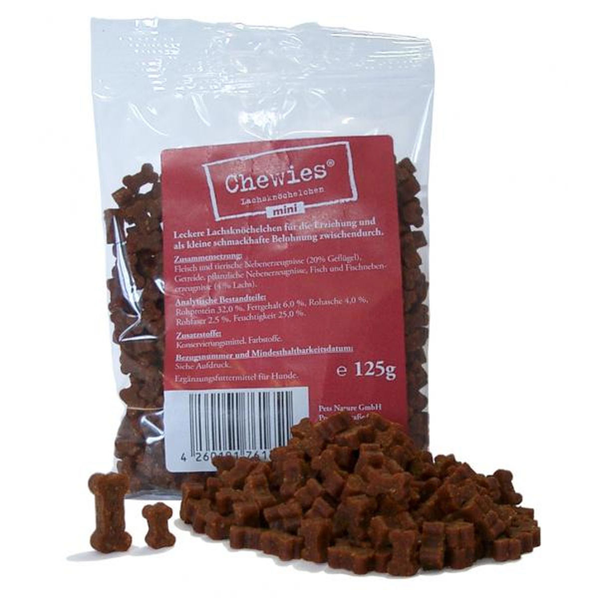 Dog Chewies Mini Lachs 125g