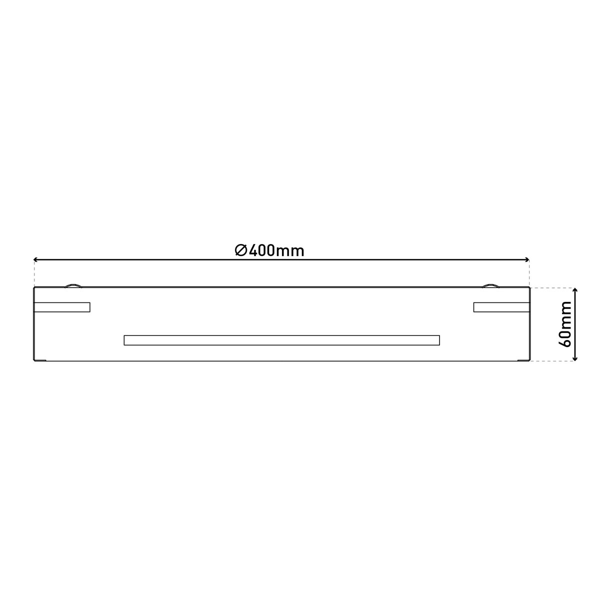 Naeve LED DL Ventura Metall/KSschwarz LxBxH: 40x40x6cm dimmbar Bild 7