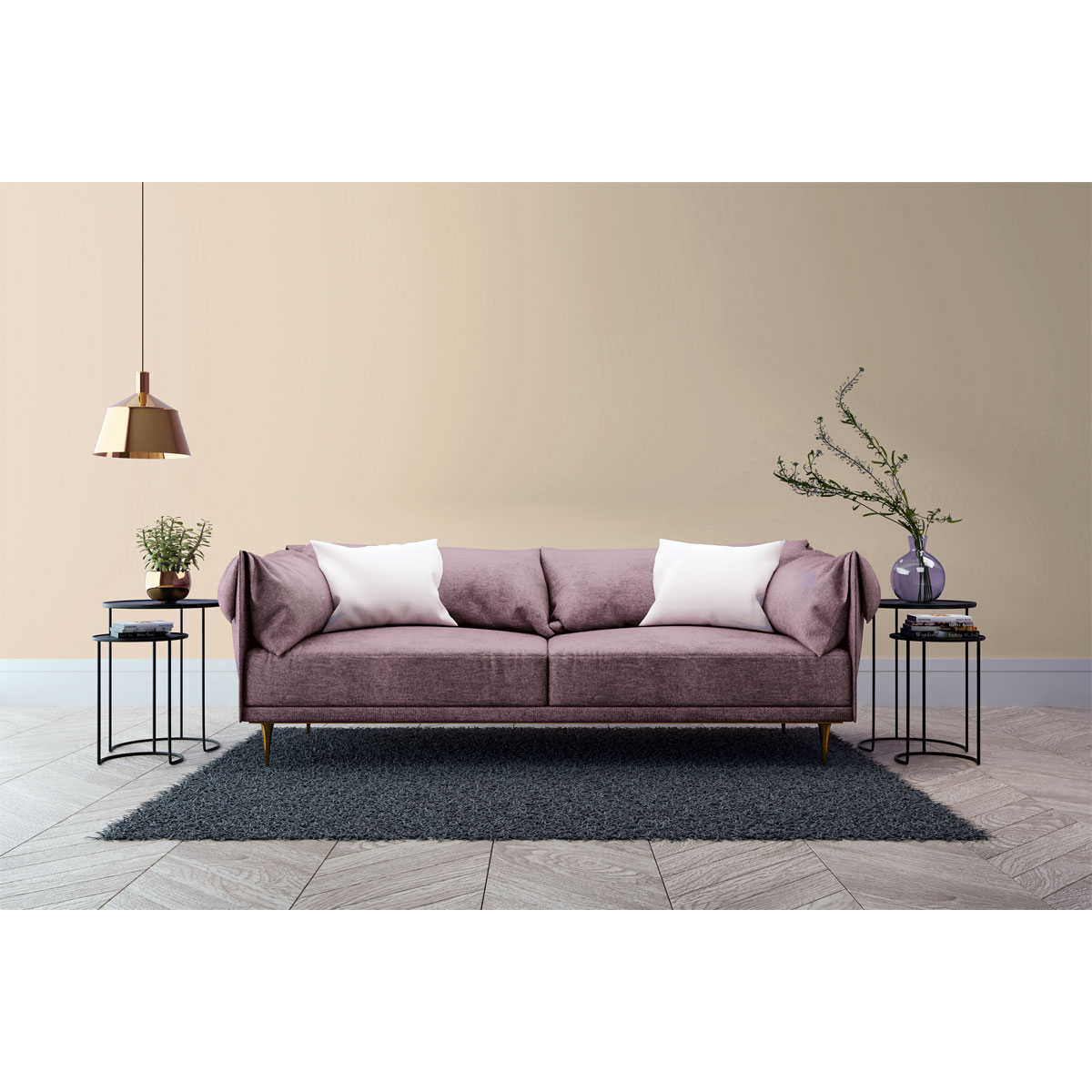 Vincent Wand- und Deckenfarbe Sandy 5 L Bild 3