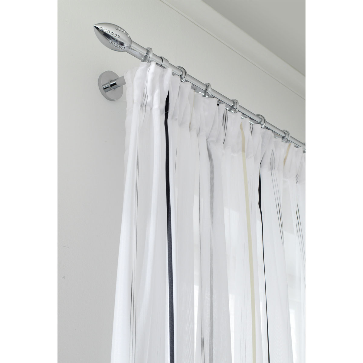 Gardinia Gardienenringe mit Faltenlegehaken für Durchmesser 20 mm chrom Bild 3