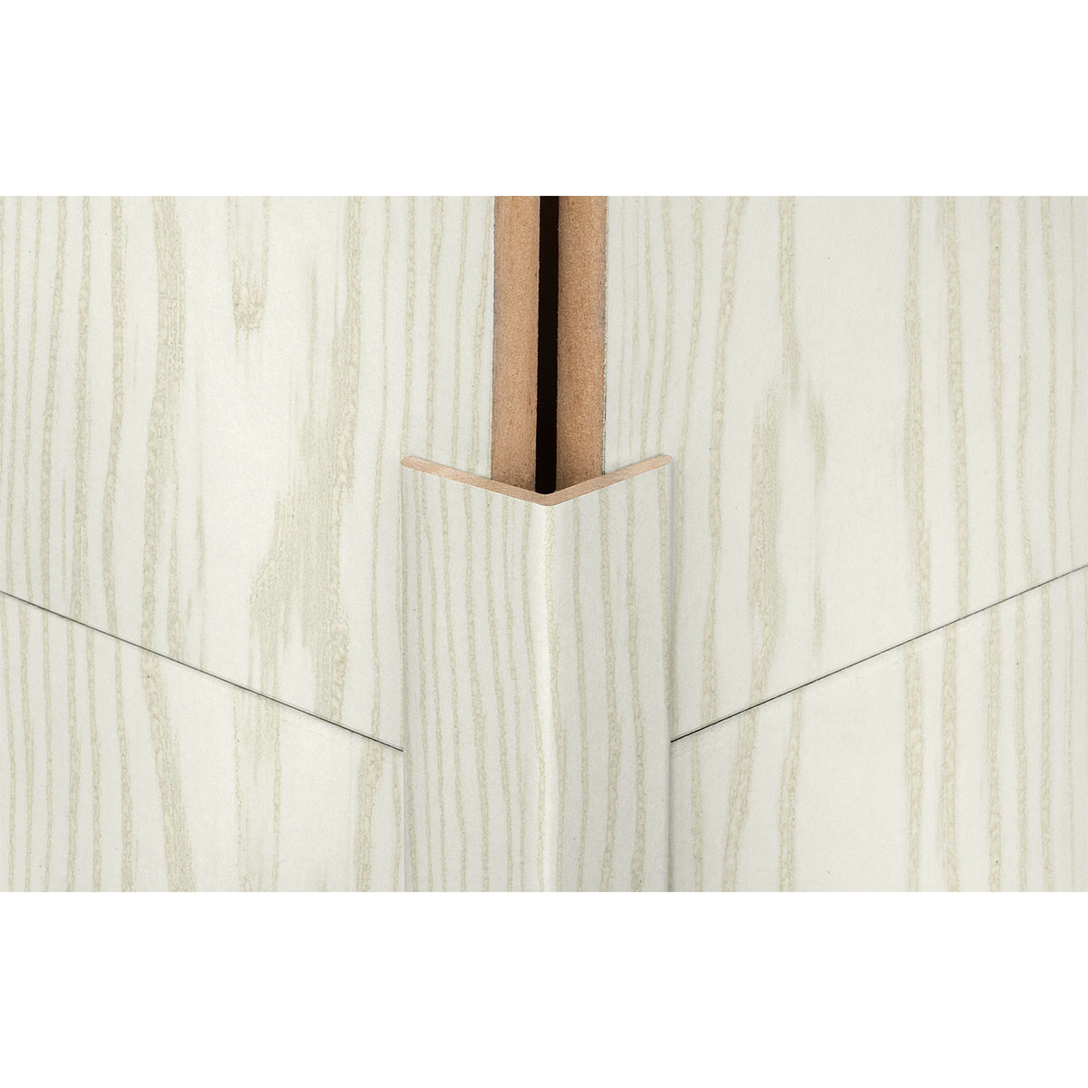 Winkelleiste Pinie weiß 2,6 m