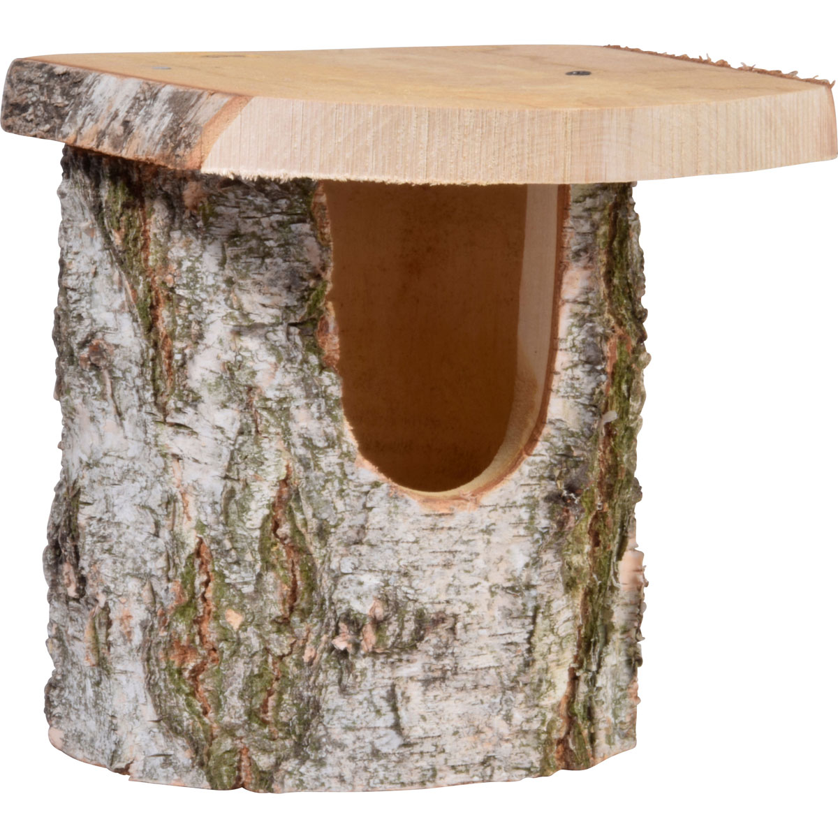 Nistkasten 14 x 22 x 24 cm Birkenaturbelassen Bild 2
