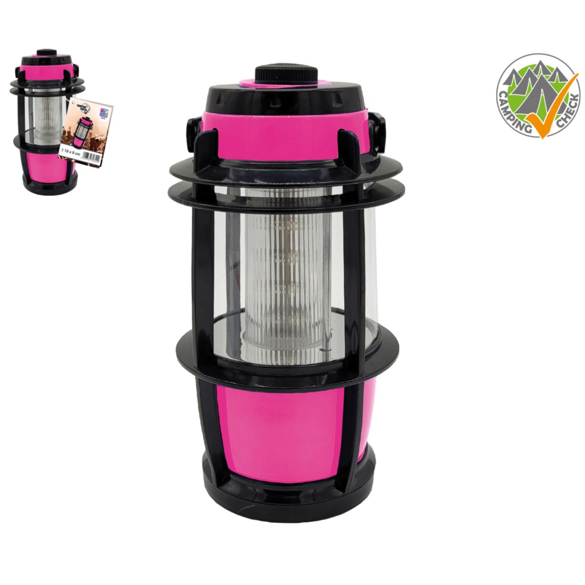Happy People Festival LED Laterne pink batteriebetrieben