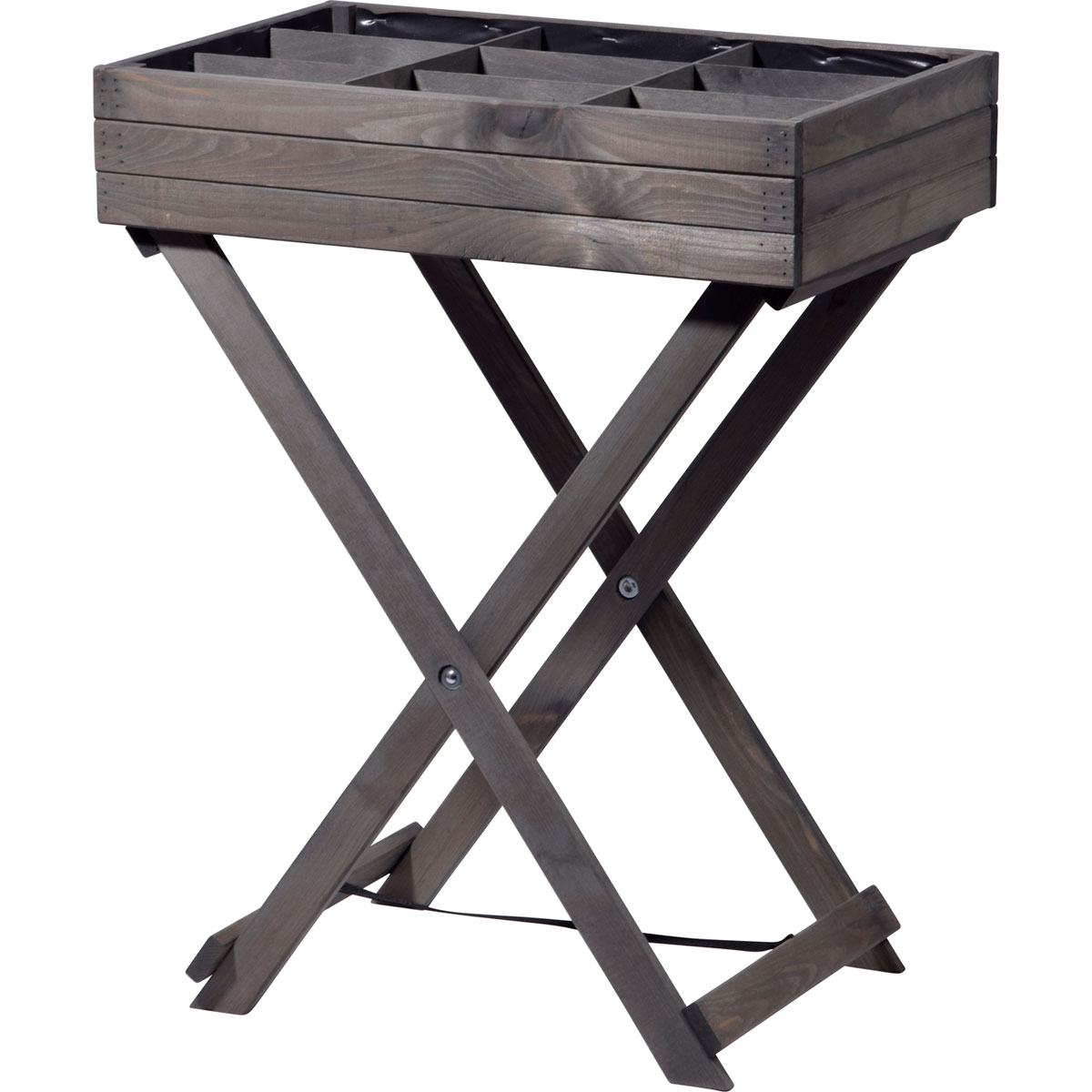 dobar Hochbeet faltbar 58 x 38 x 75 cm grau