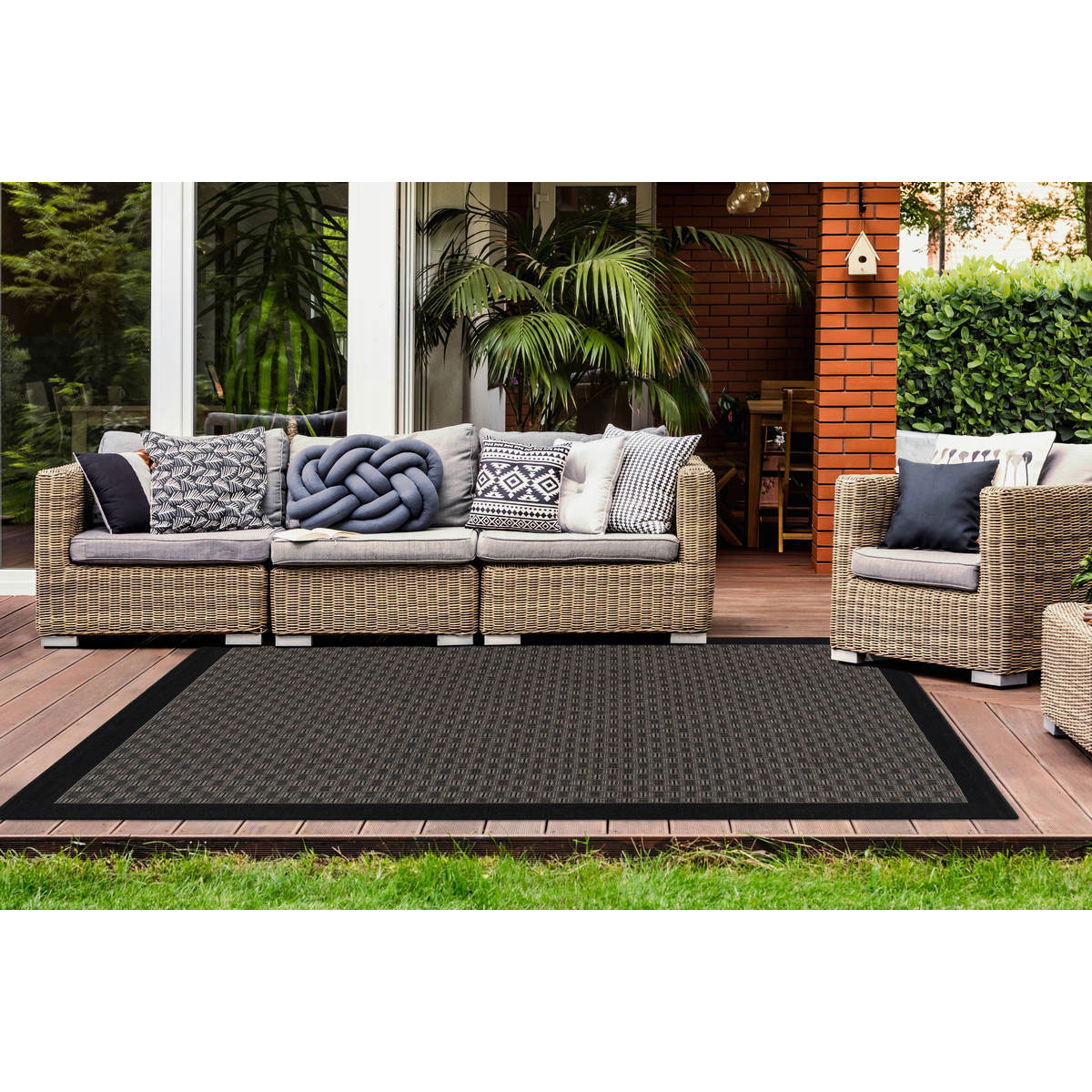 In- und Outdoor-Teppich Indonesia - Banjar taupe Bild 2