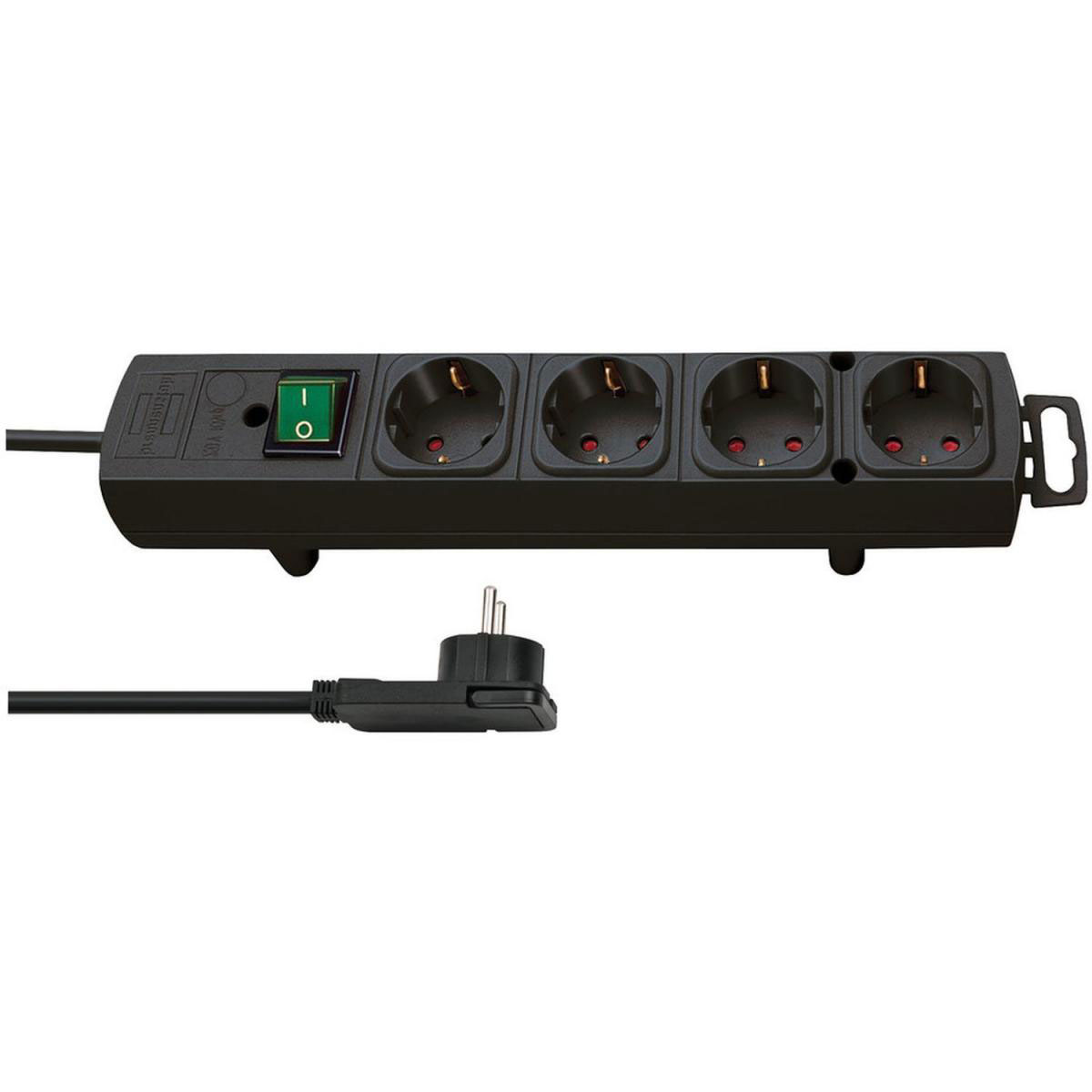 Brennenstuhl Steckdosenleiste Comfort-Line Plus 4-fach schwarz