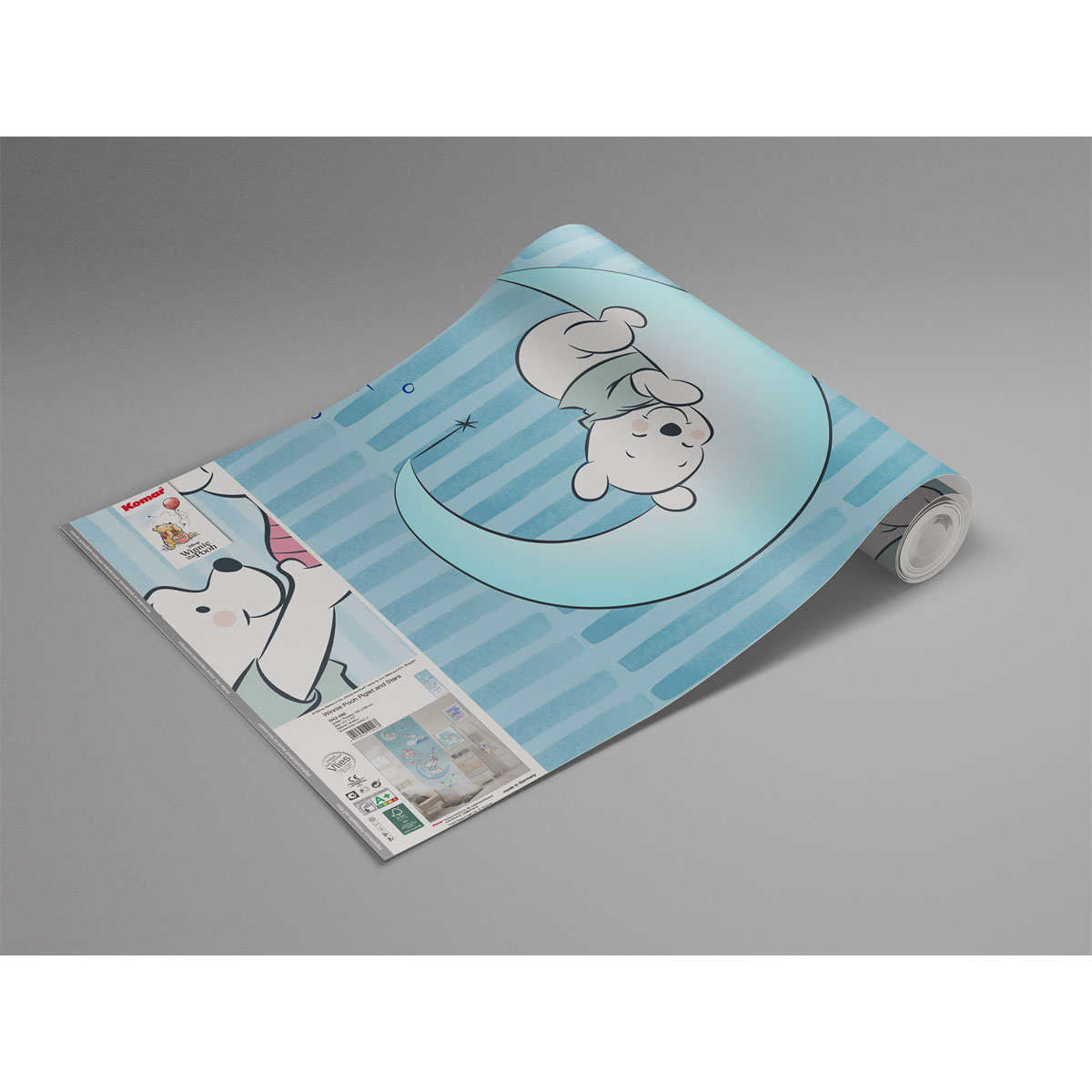 Komar  Vlies Fototapete Winnie the Pooh Piglet and Stars 100x280 cm Bild 3