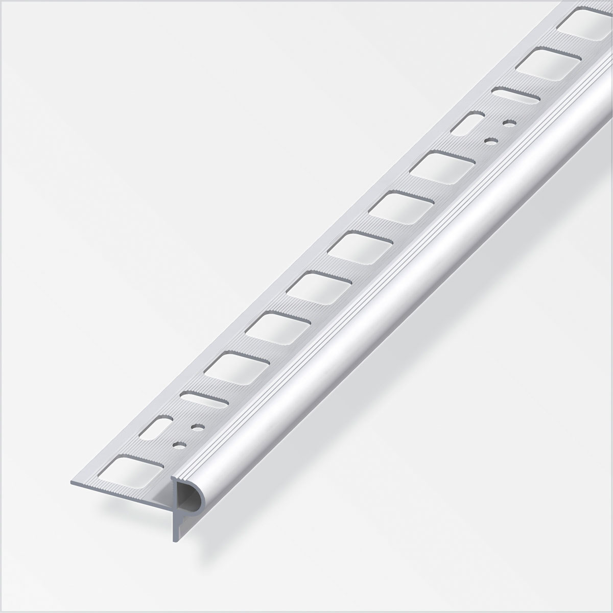 Fundamo Treppenkantenprofil Florentiner 10 mm 2,5m silber