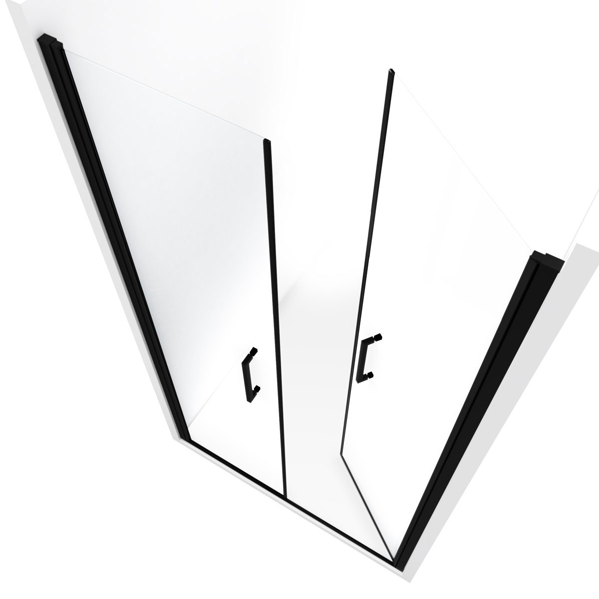 Aurlane Glasdusche Saloon schwarz 90 200 cm Bild 4