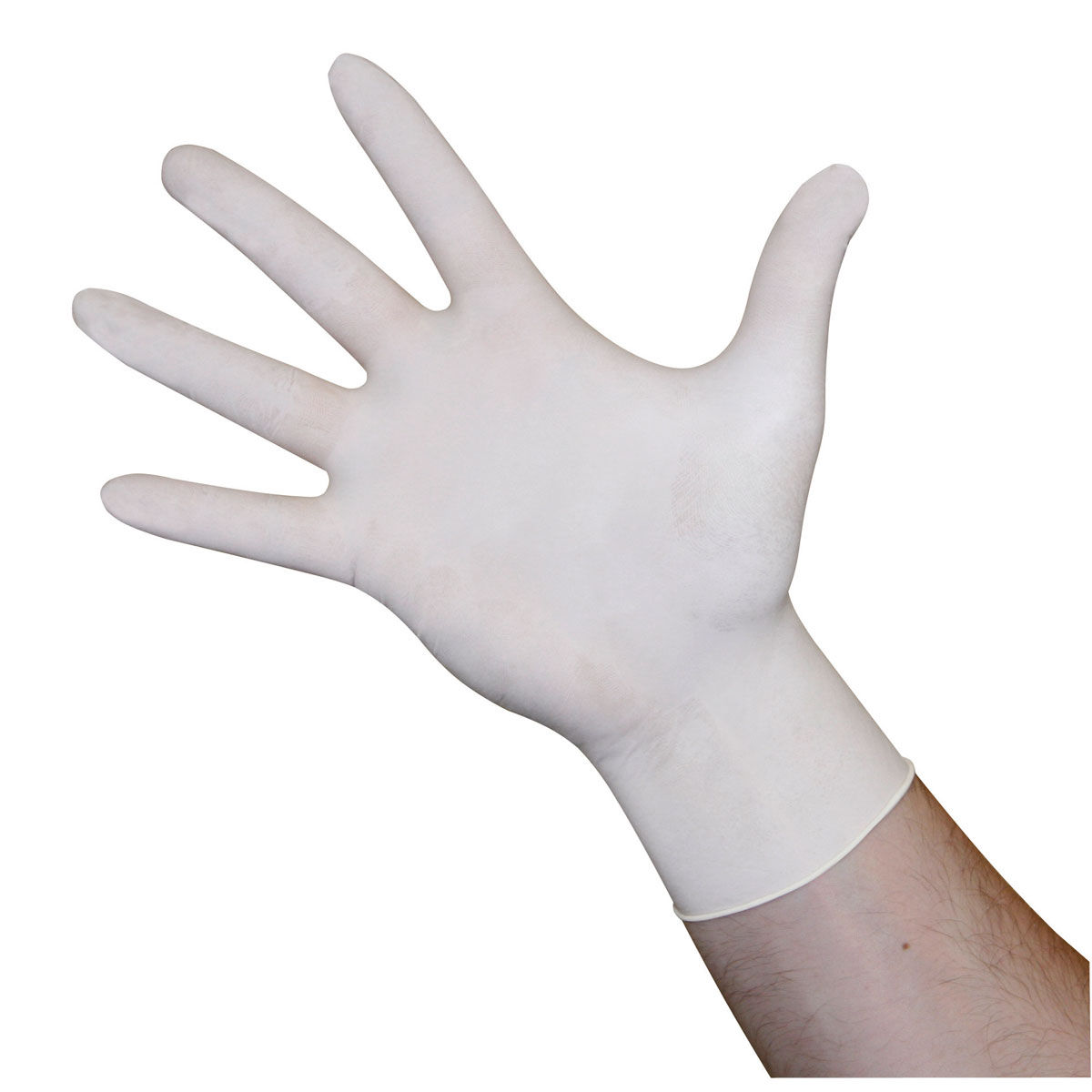 Einmalhandschuh Latex Classic Größe M weiß 100 Stück Bild 5