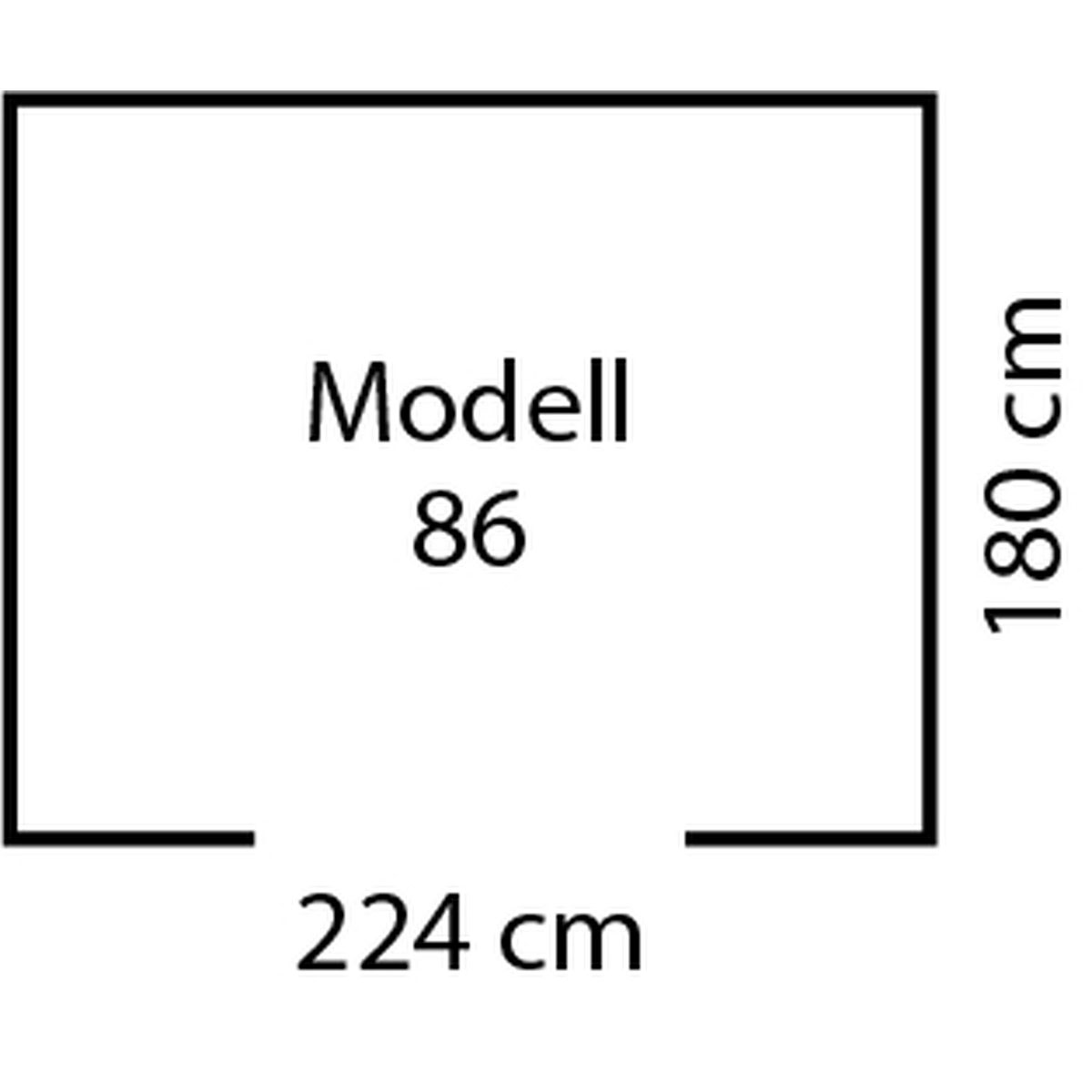 Pergart Gerätehaus Frankfurt II 4m² holzoptik Bild 5