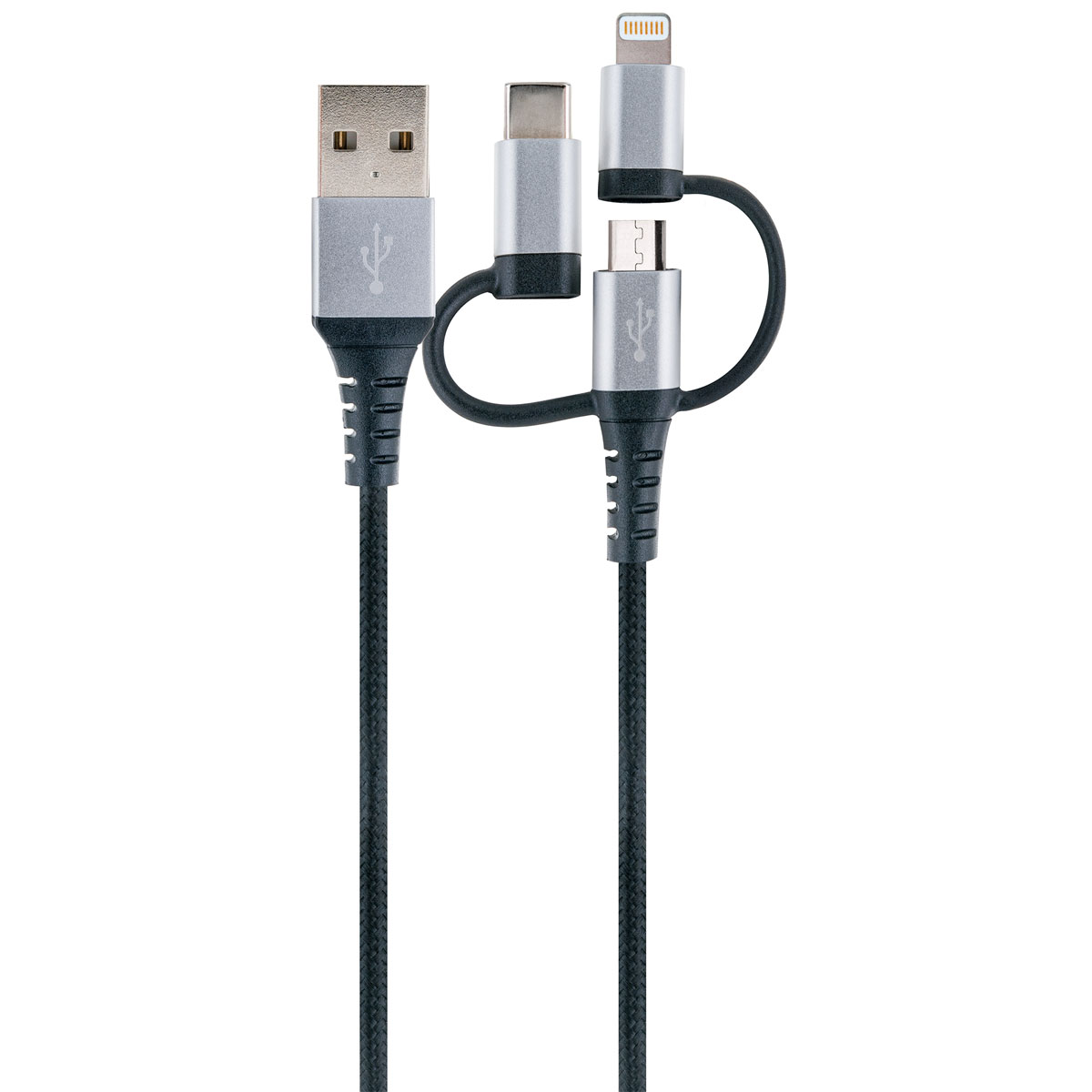 Schwaiger Universal-Ladekabel 3in1 1,5m