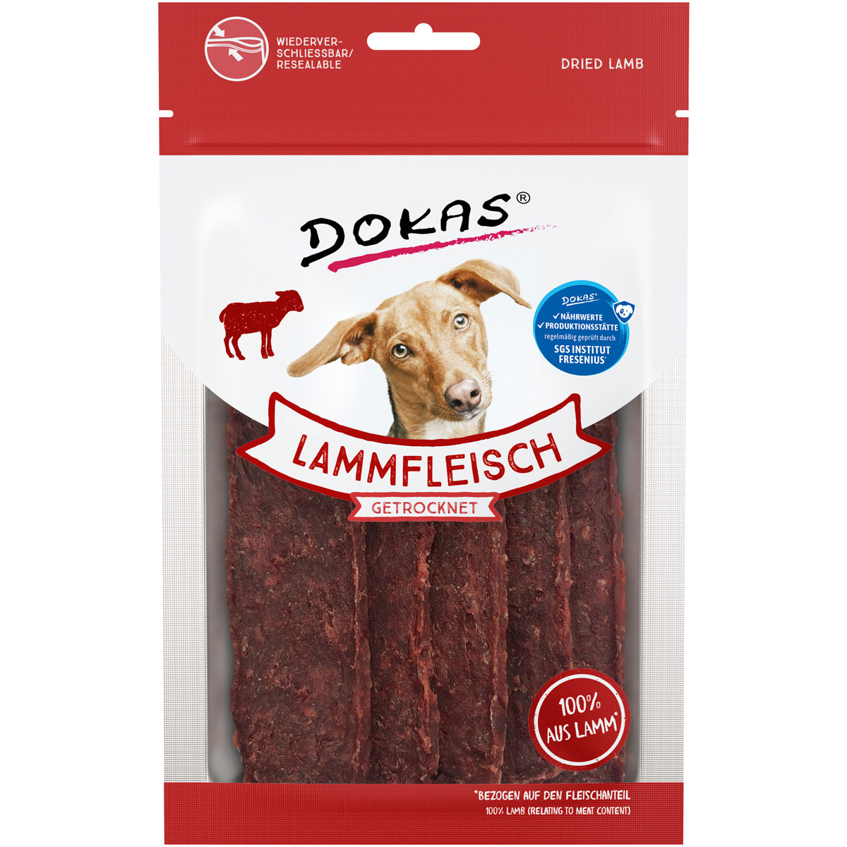 Dokas  Snack Lammfleisch getrocknet 70g