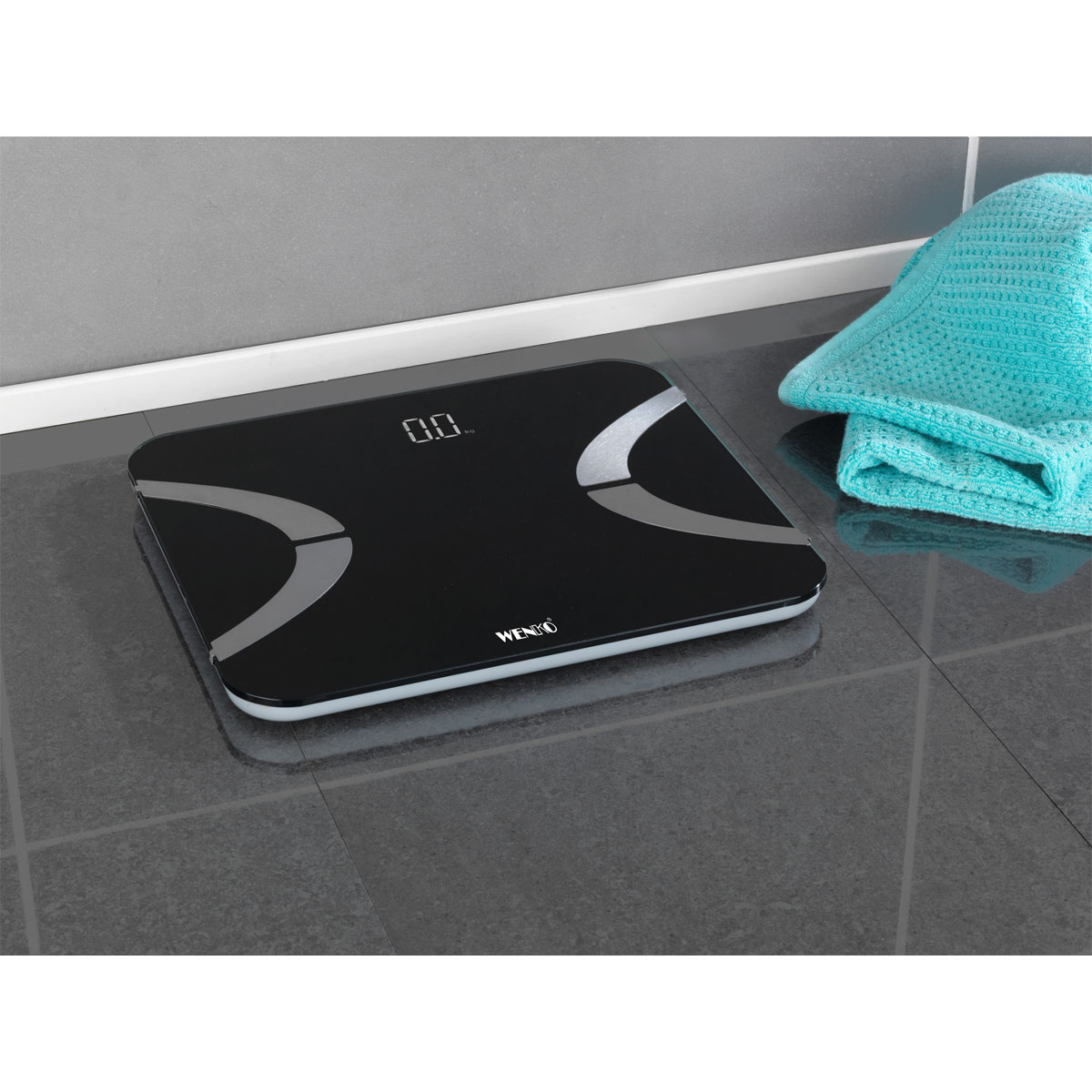 Wenko  Analysewaage LED mit Bluetooth Schwarz Körperfettwaage Bild 7