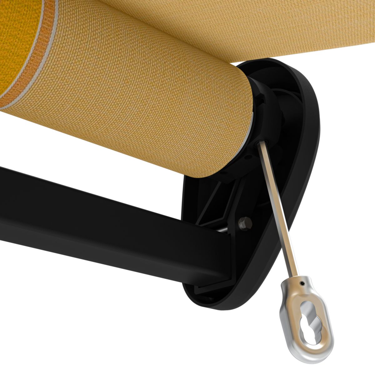 Durabil Gelenkarmmarkise Passat anthrazit 500x300 cm, Design Sun Rays Bild 5