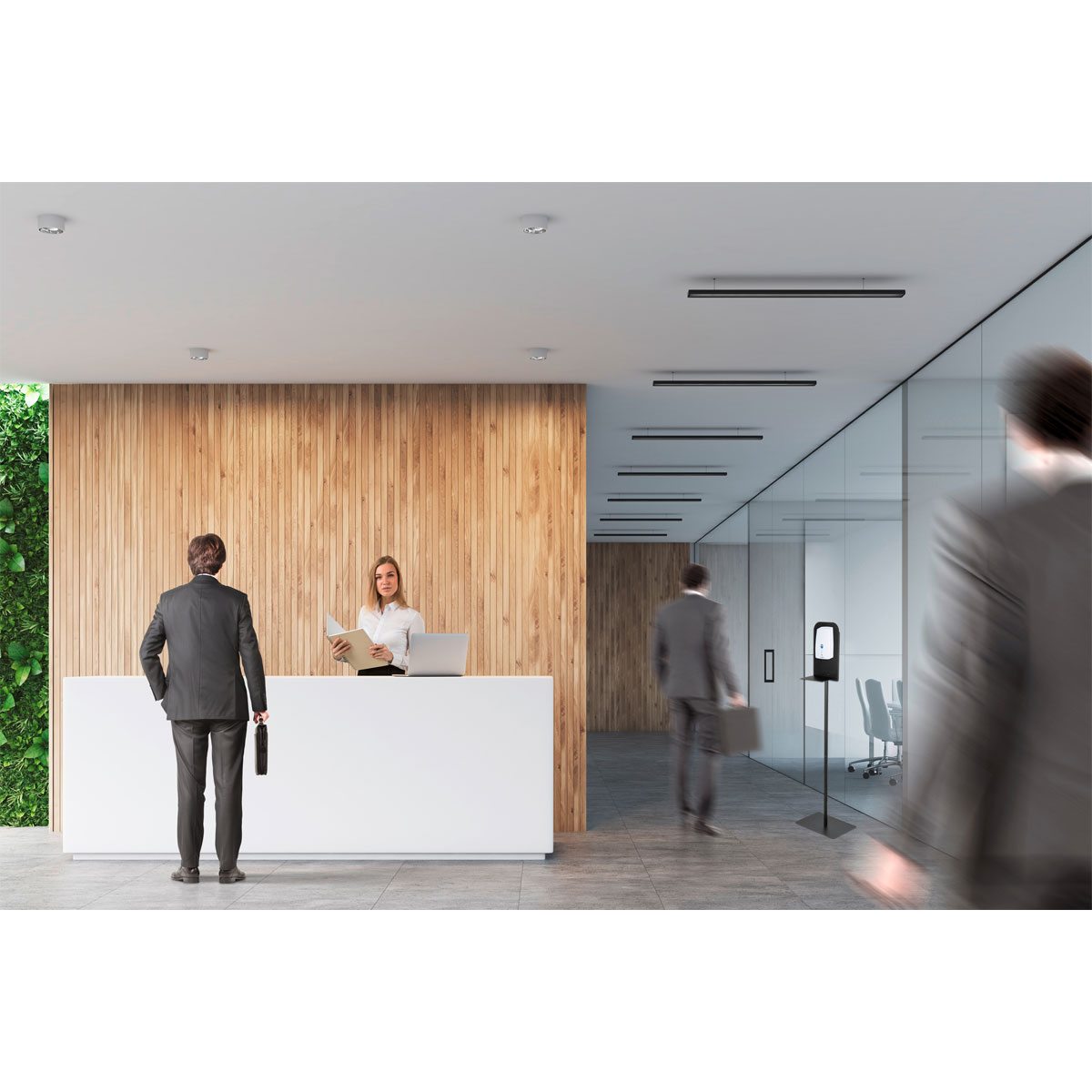 Wenko  Desinfektions-Ständer groß universelle Halterung mit Standfuß für Desinfektionsmittel-Spender zur Wandmontage Bild 11