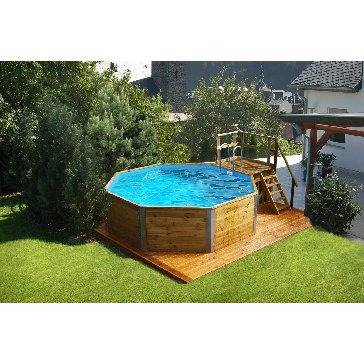 Weka Sparset Holzpool 593 B 376 x 476 cm