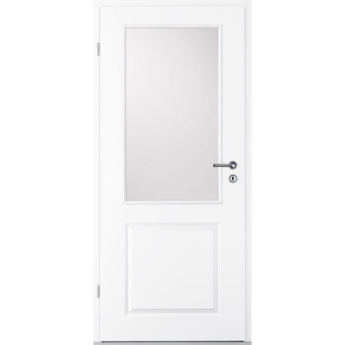 Borne Zimmertür Palais Weißlack mit Lichtausschnitt 86 x 198,5 cm DIN links