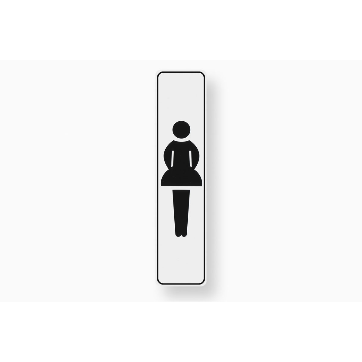 Metafranc Hinweisschild Damen Kunststoff weiß