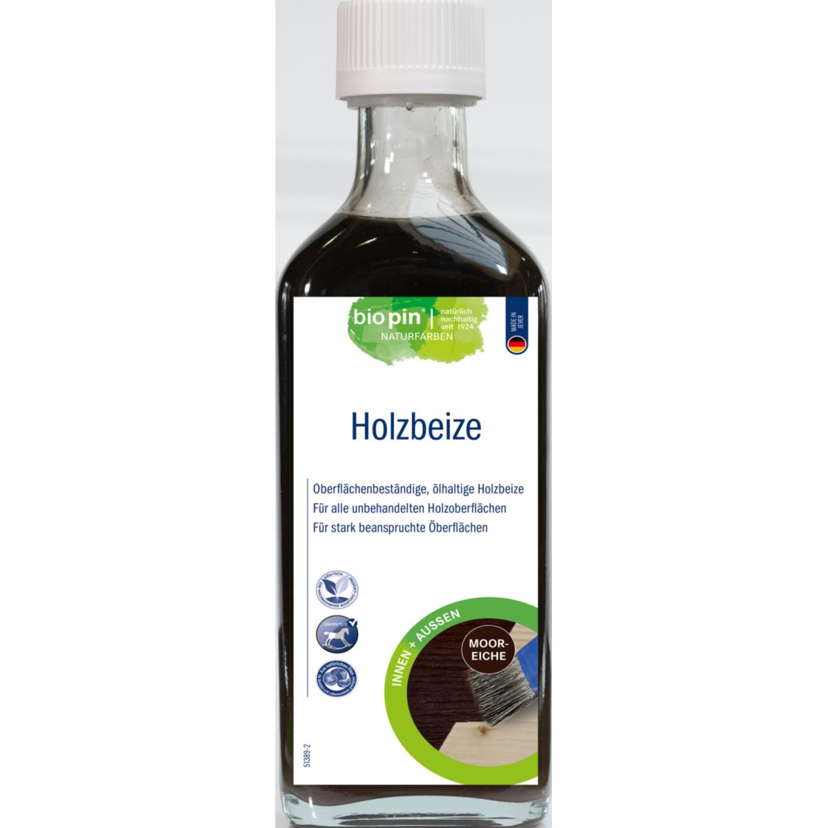 Biopin Holzbeize MOOREICHE 0,250 l