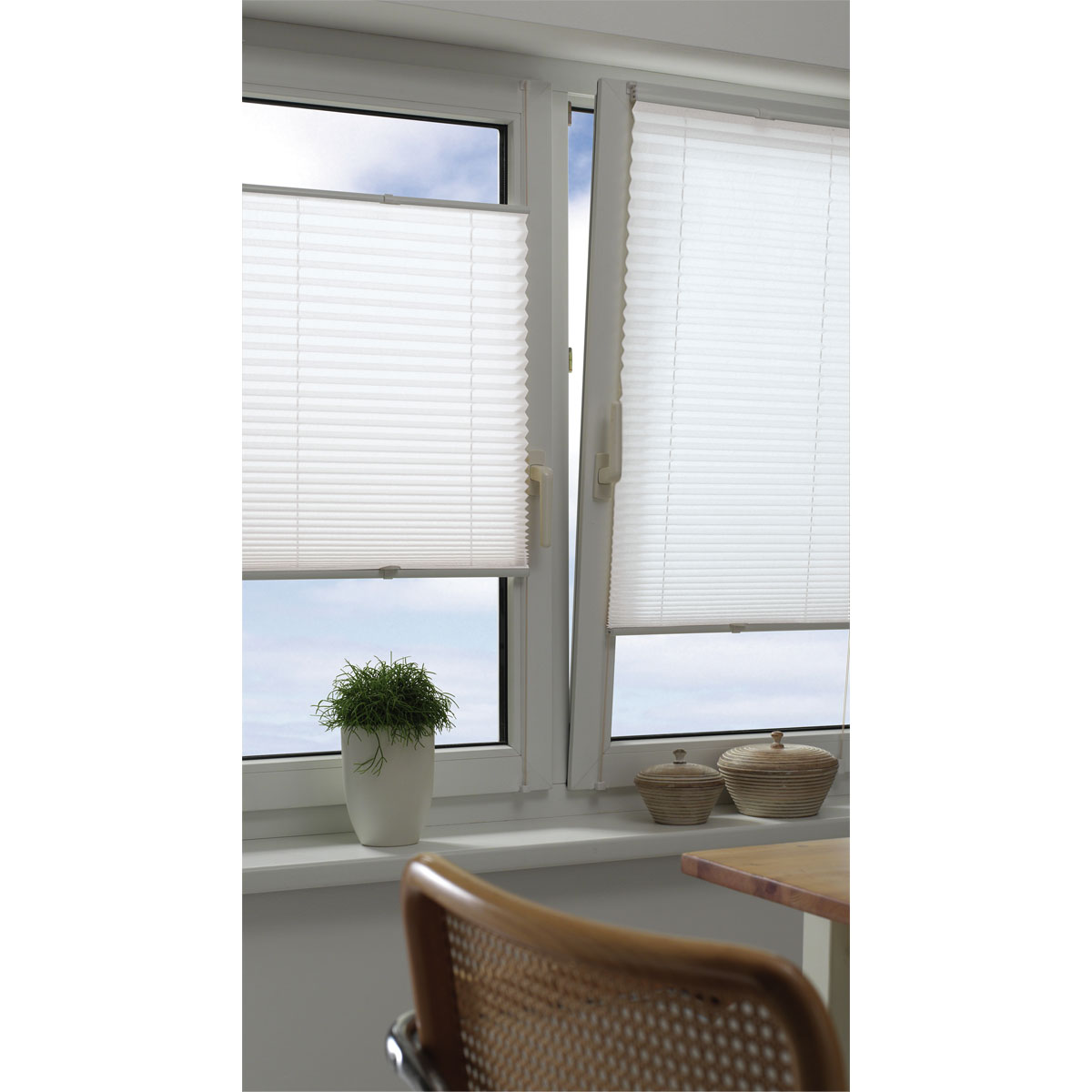 Gardinia Plissee Easy-Basic 70 x 130 cm weiß Bild 3