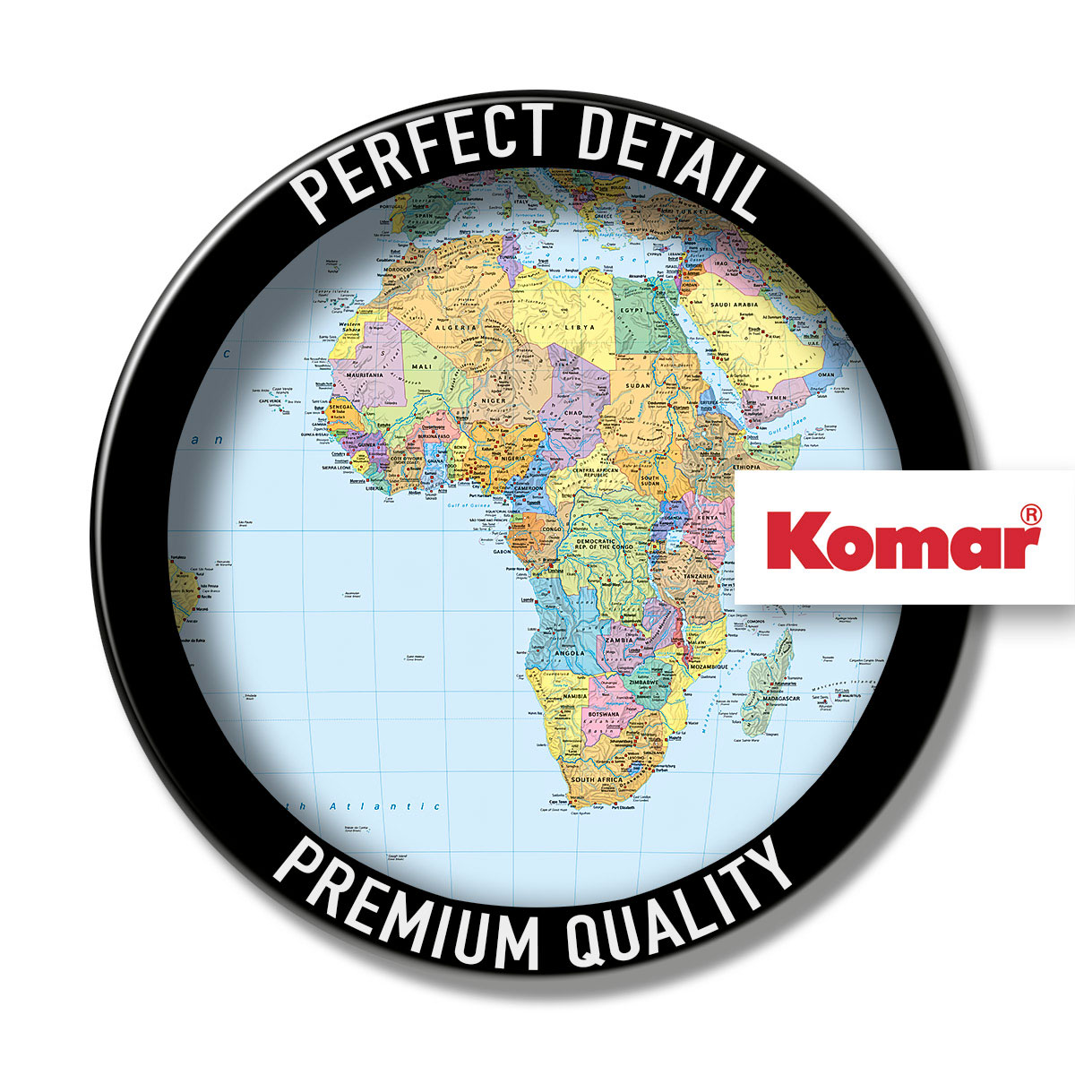 Komar  Vlies Fototapete World Map 368x248 cm Bild 10