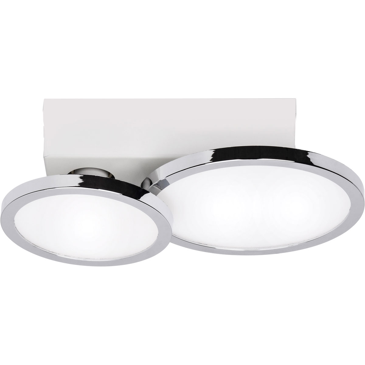 Lightme Badleuchte Aqua IP 44 2er Deckenleuchte Chrom