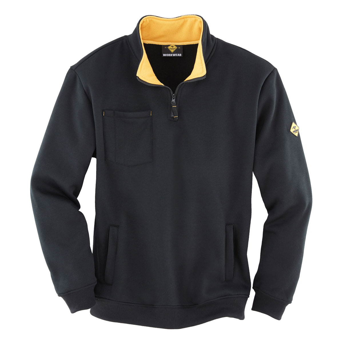 Roadsign  Sweattroyer schwarz-gelb Größe XL