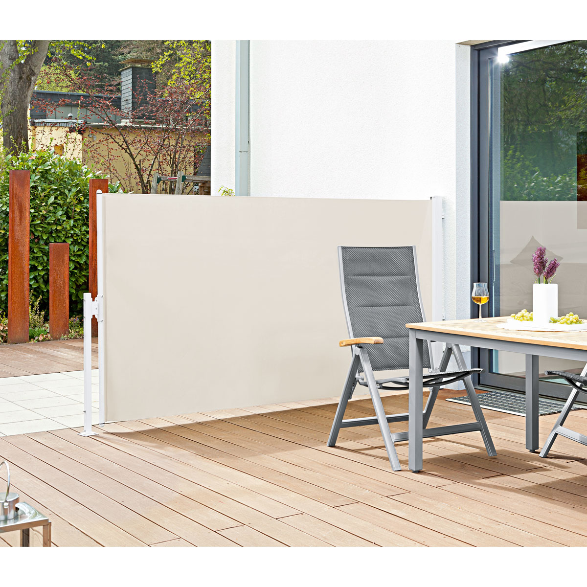 Durabil Flexibler Sichtschutz Höhe 150 cm beige Bild 2