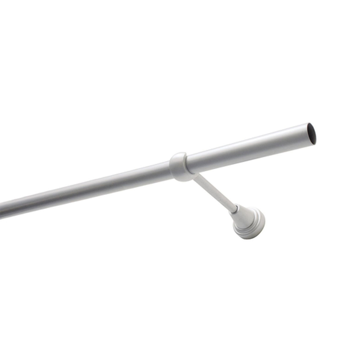 Gardinia Gardinenstange Ally 1-Lauf Durchmesser 19 mm 240 cm silber-satin