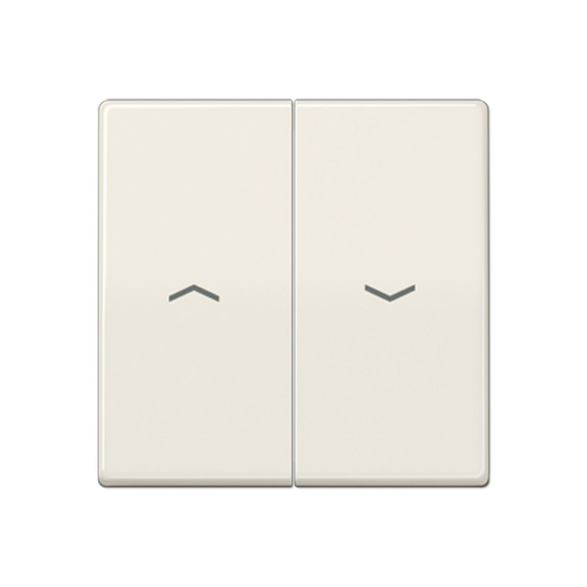 Jung Abdeckung für Jalousieschalter AS 500 weiß