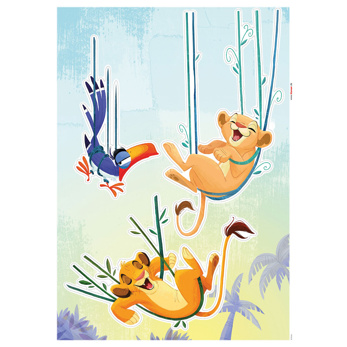Komar  Wandtattoo Lion King Relax 50x70 cm Bild 2