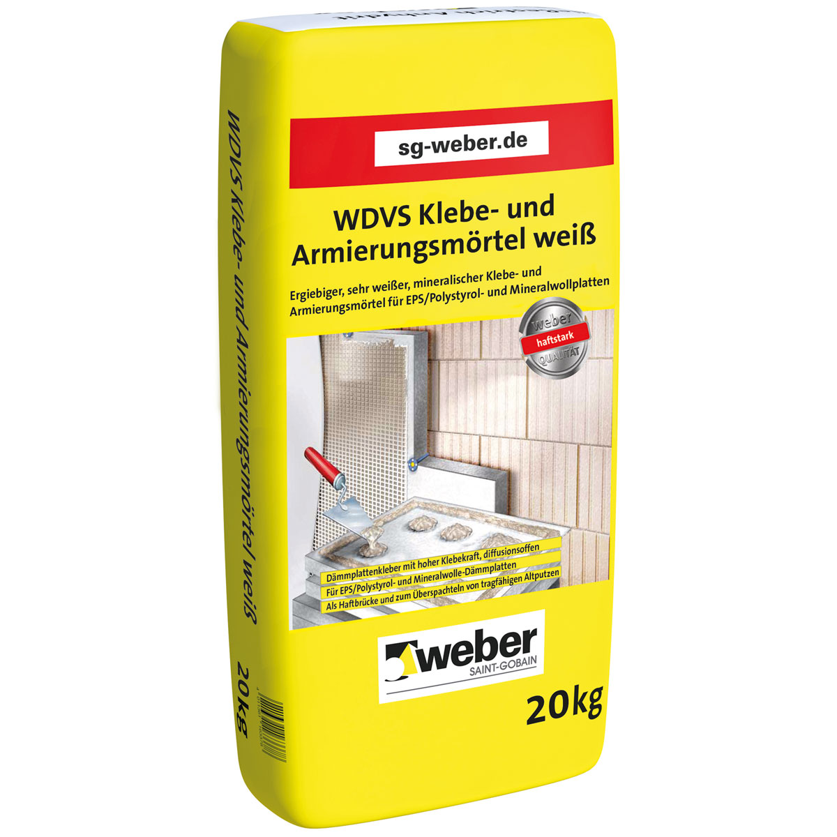 WDVS Klebemörtel und Armierungsmörtel weiß 20 kg