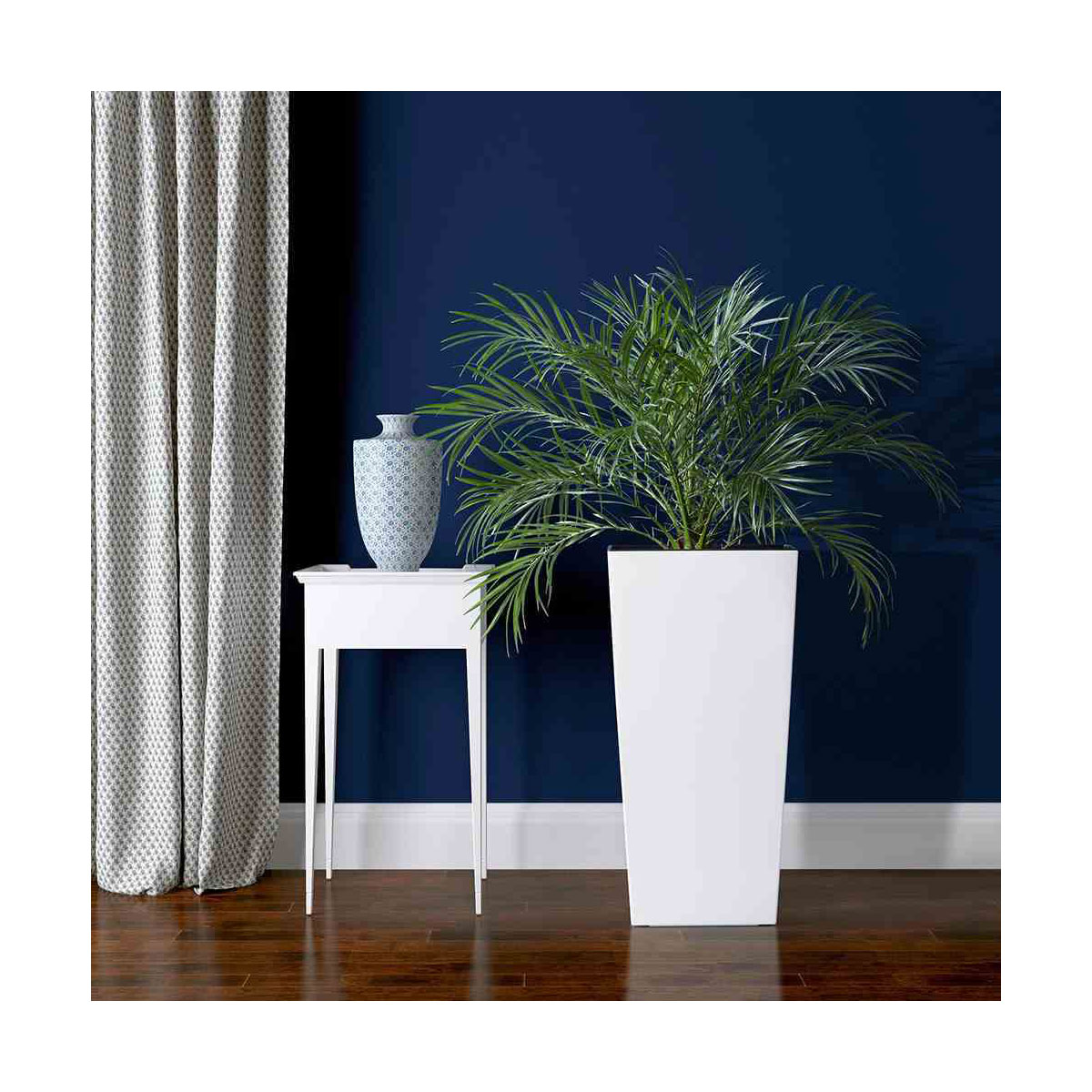 Siena Garden Pflanzgefäß Lyon 30 x 30 x 57 cm weiß Bild 5