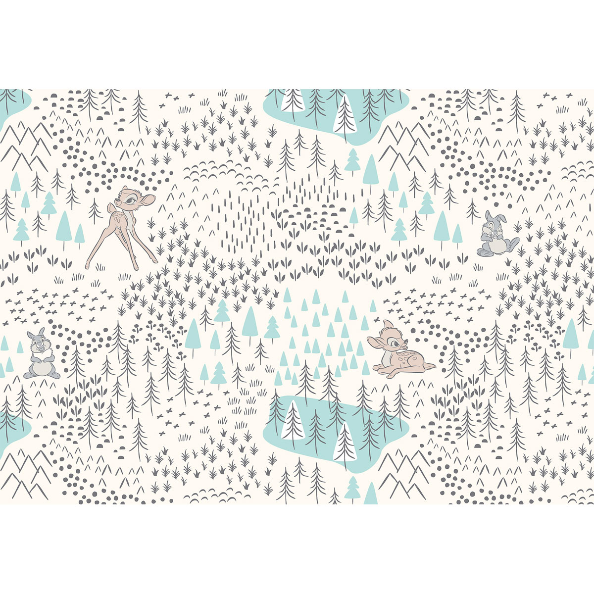 Komar  Vlies Fototapete Bambi Woodland 400x280 cm Bild 2