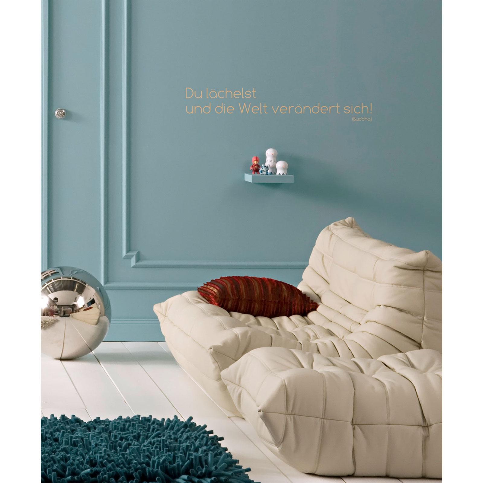 Komar  Wandtattoo Du lächelst... 14x70 cm