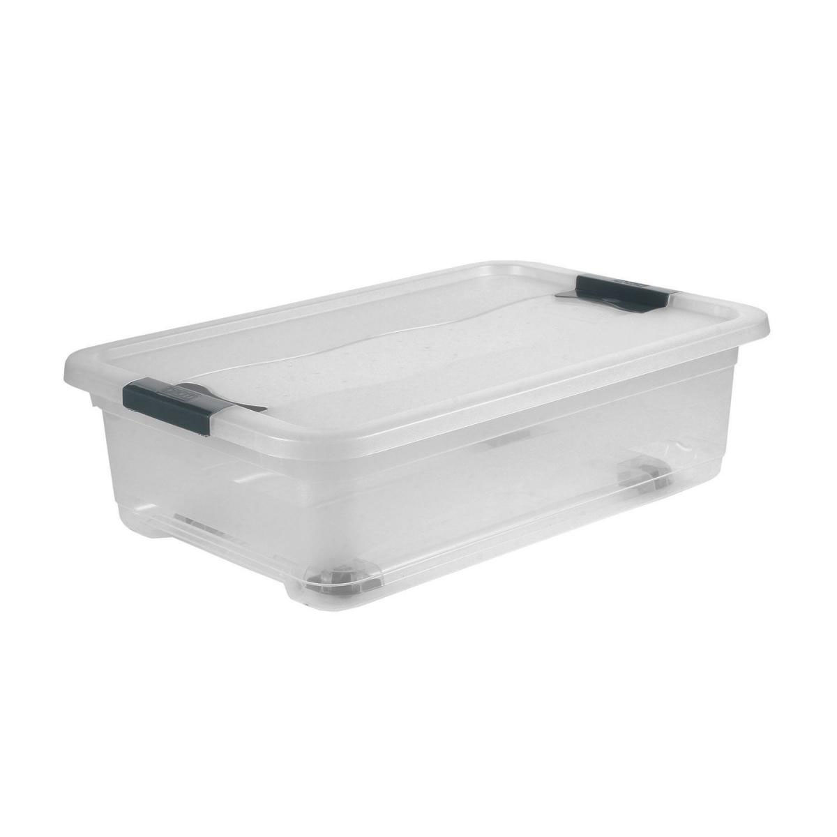 keeeper Kristallbox mit Rollen 28 L 59 x 39 x 18 cm