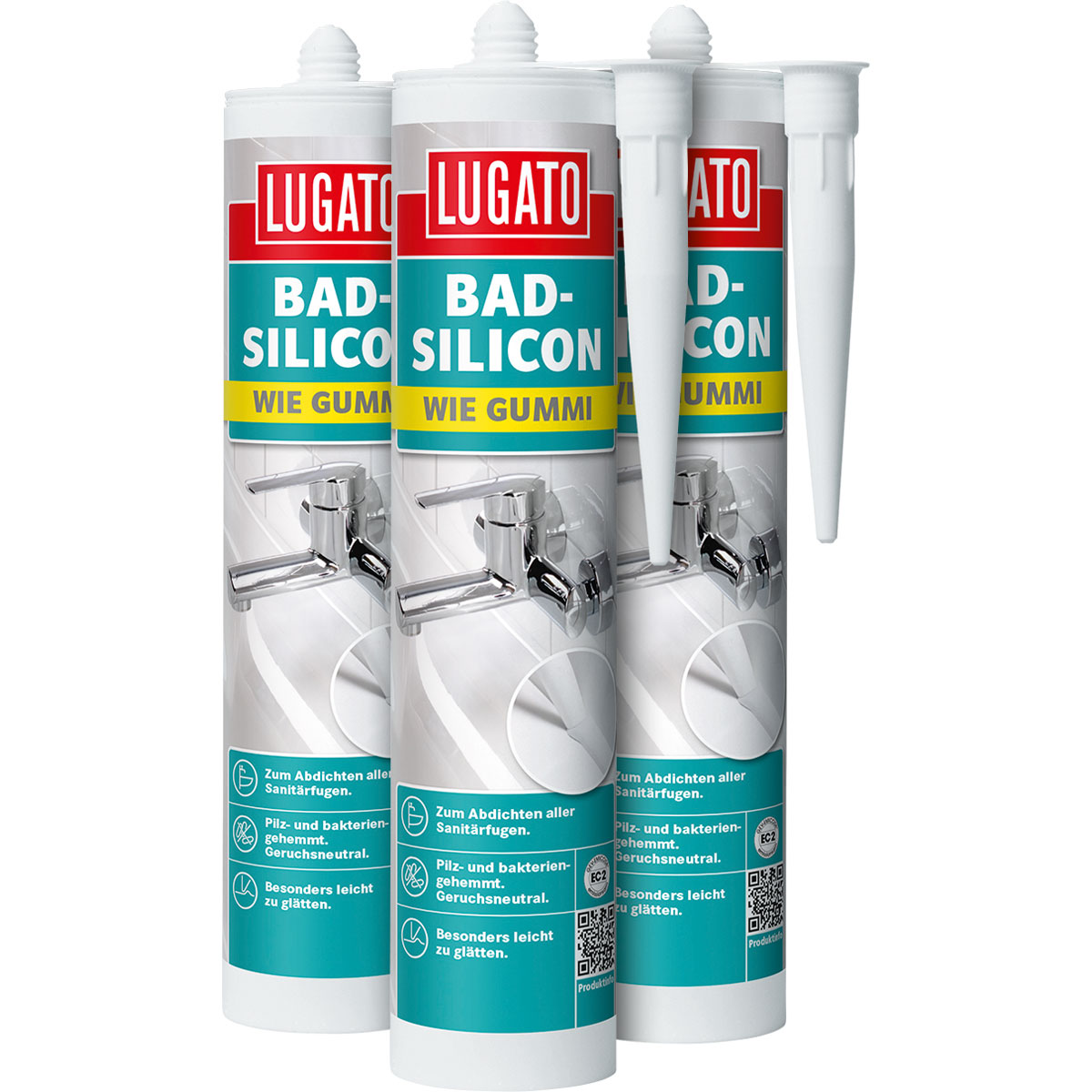 Lugato Bad Silicon Wie Gummi mittelbraun 310 ml