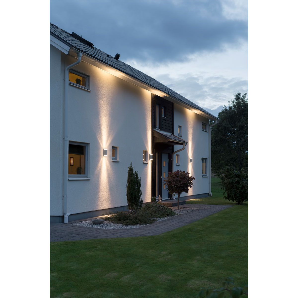 Konstsmide Außenwandleuchte Modena Aites Up und Down silber Bild 3