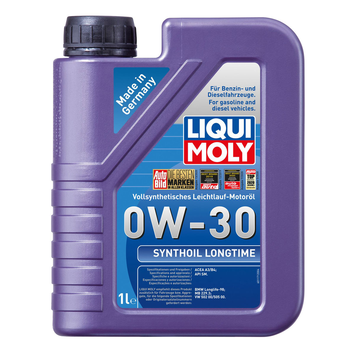 Liqui Moly Synthetisches-Motor-Öl Longtime 0W-30 1 L