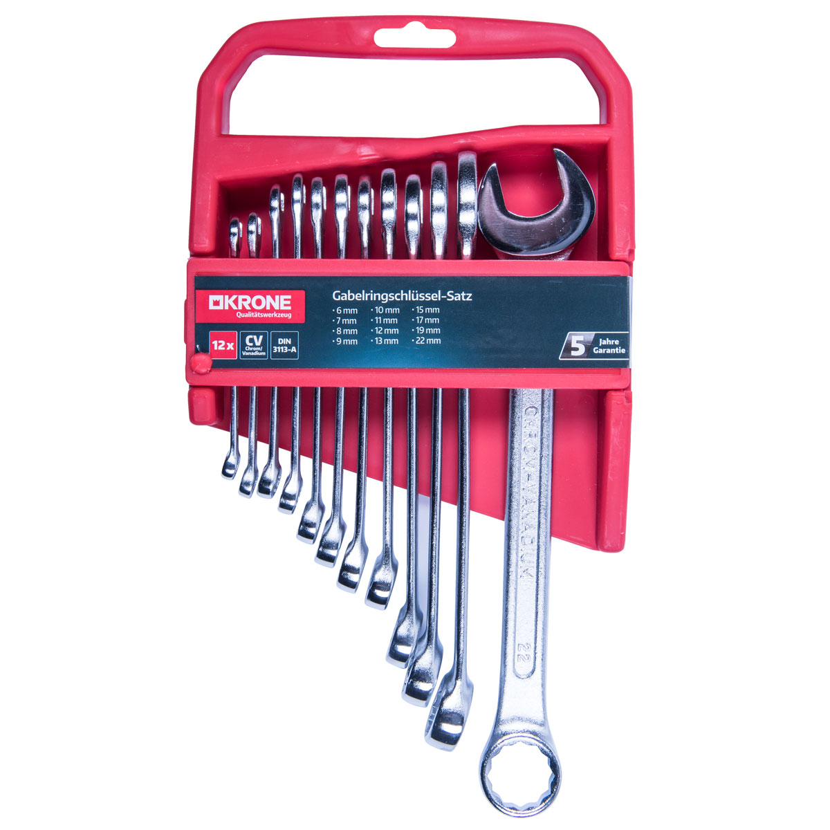 Krone Ringschlüssel-Satz 6-22 mm 8-teilig