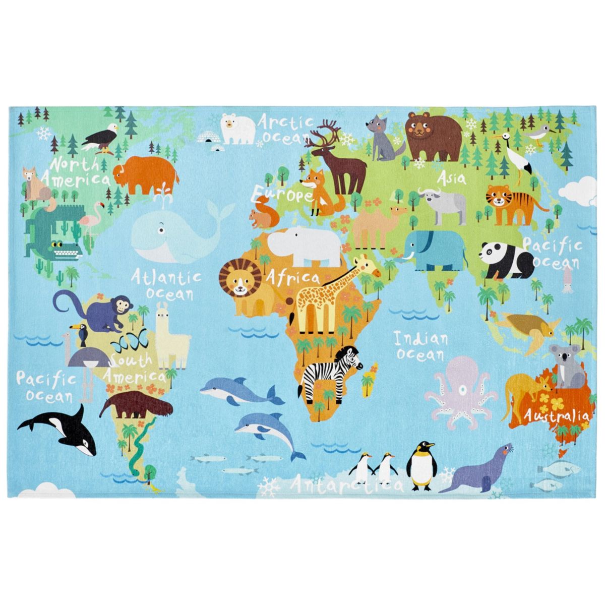 Sympathy Kids 243 World Map 120cm x 170cm