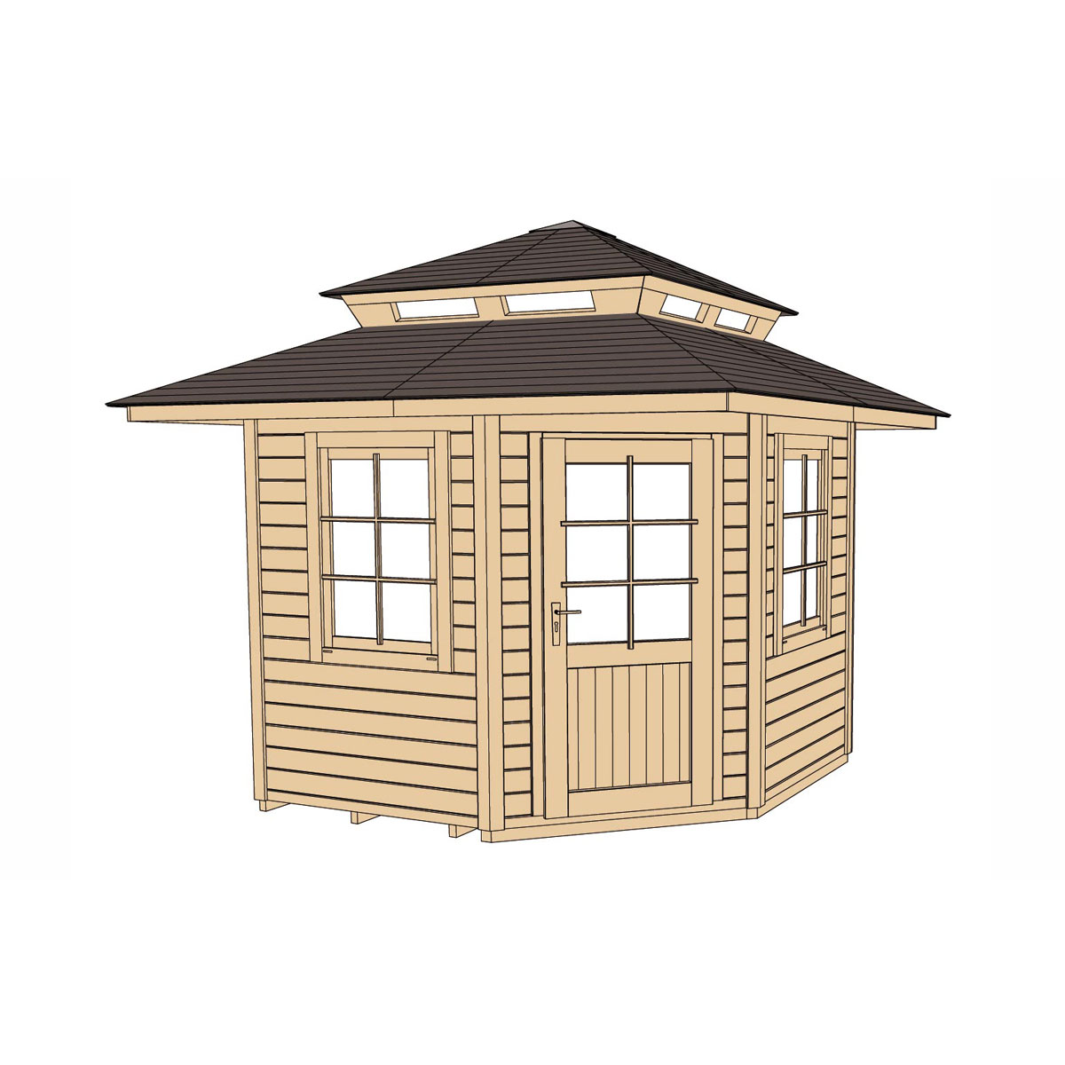 Weka  Saunahaus Kurikka Sparset 7,5 kW OS natur Bild 3