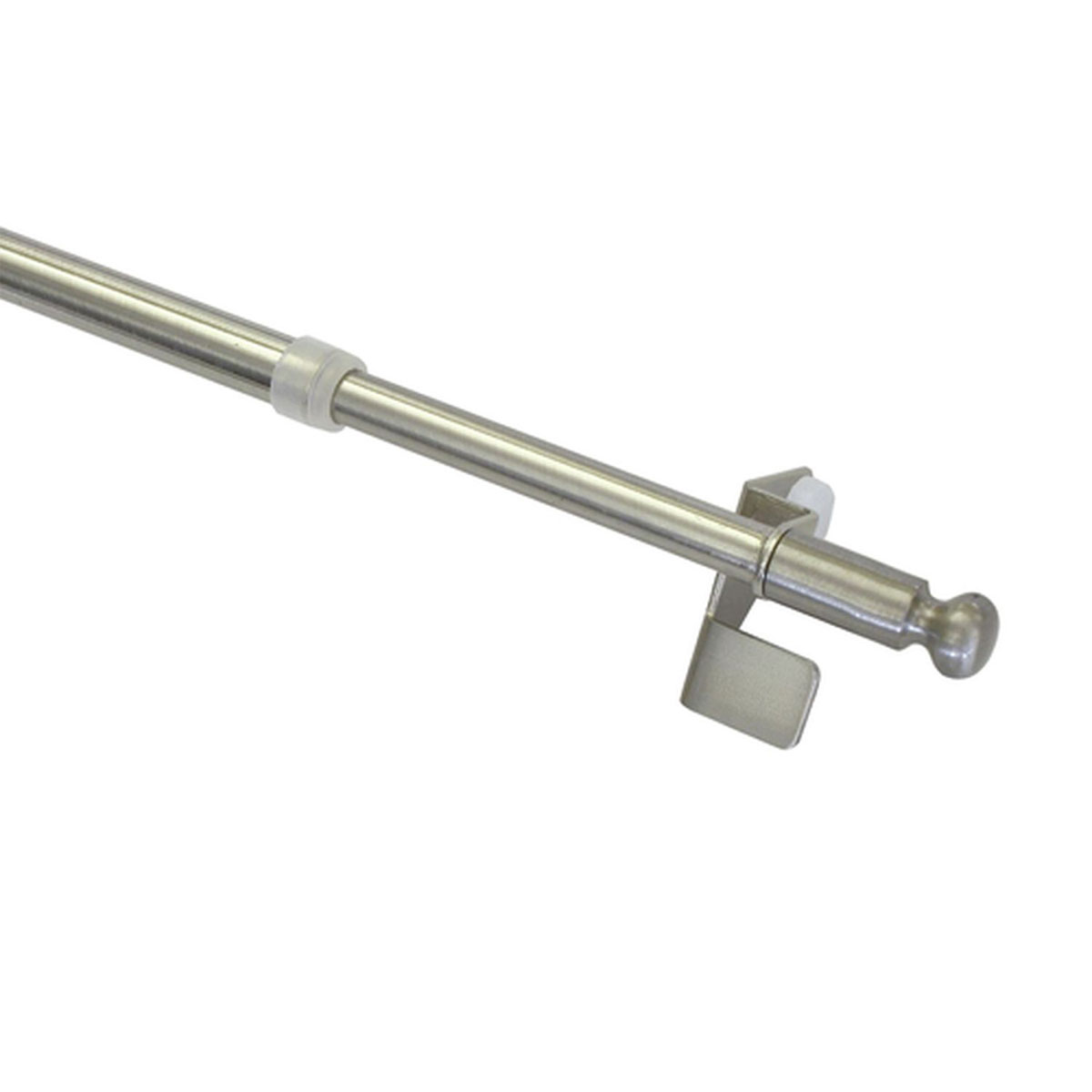 Gardinia Gardinenstange Filigrano Kugel 50-80 cm Durchmesser 8/10 cm Edelstahl-optik