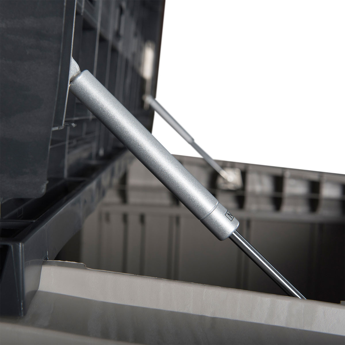 dobar Mülltonnenbox verschließbar 129,5 x 74,5 x 111 cm taupe/anthrazit Bild 7