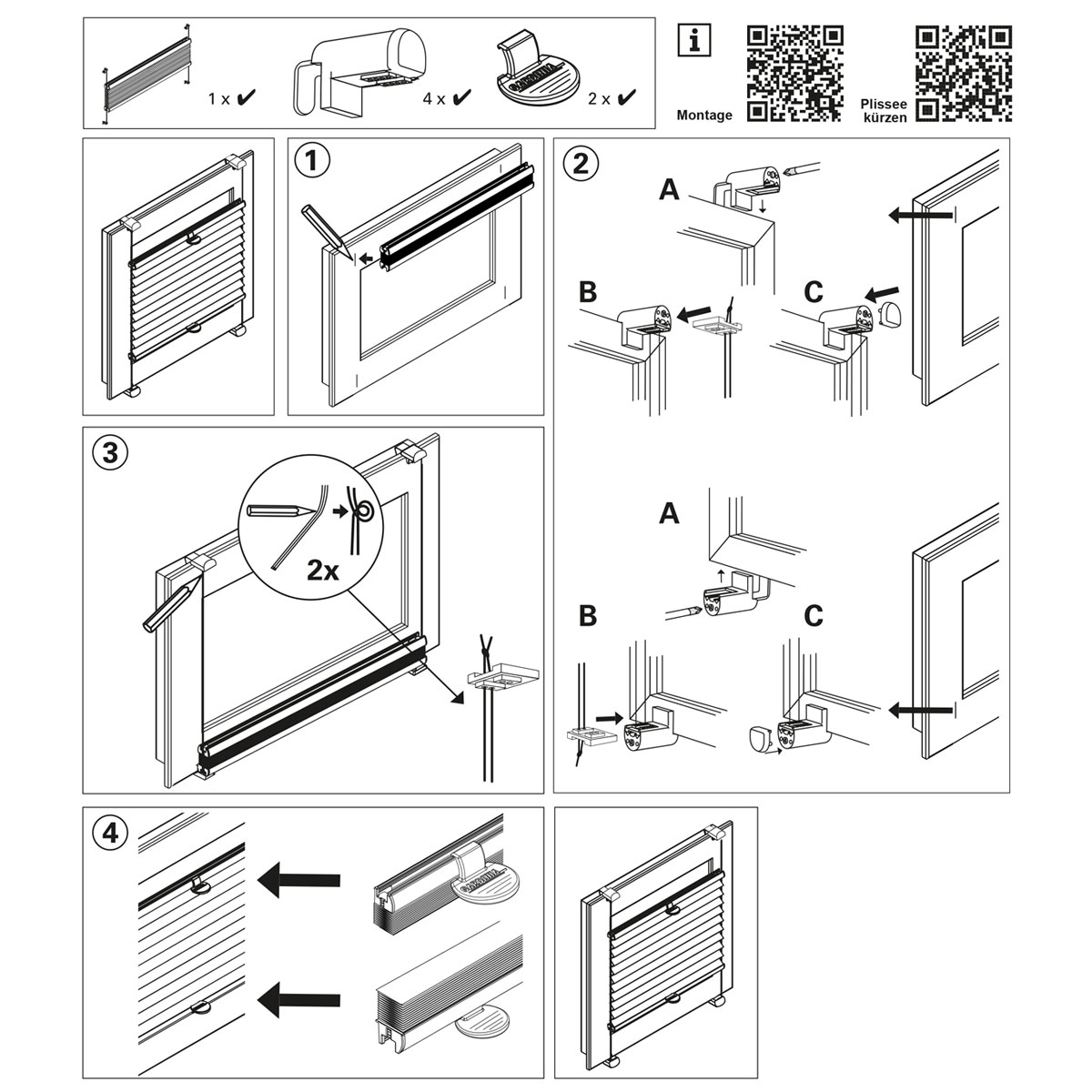 Gardinia Thermo-Plissee EasyFix weiß 90 x 130 cm Bild 11