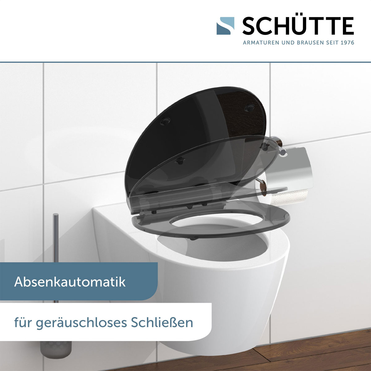 Schütte Duroplast WC-Sitz SLIM BLACK mit Absenkautomatik und Schnellverschluss Bild 8