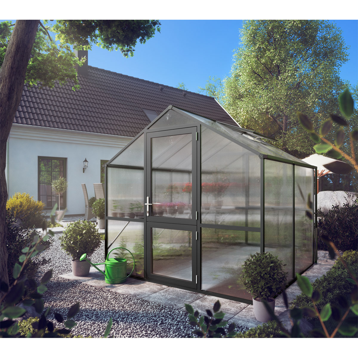 KGT Gewächshaus Rose II 5m² schwarz Bild 1